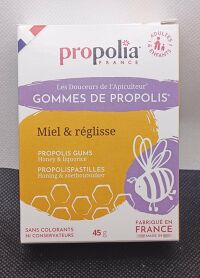 Gommes Miel & Réglisse 45g Propolia